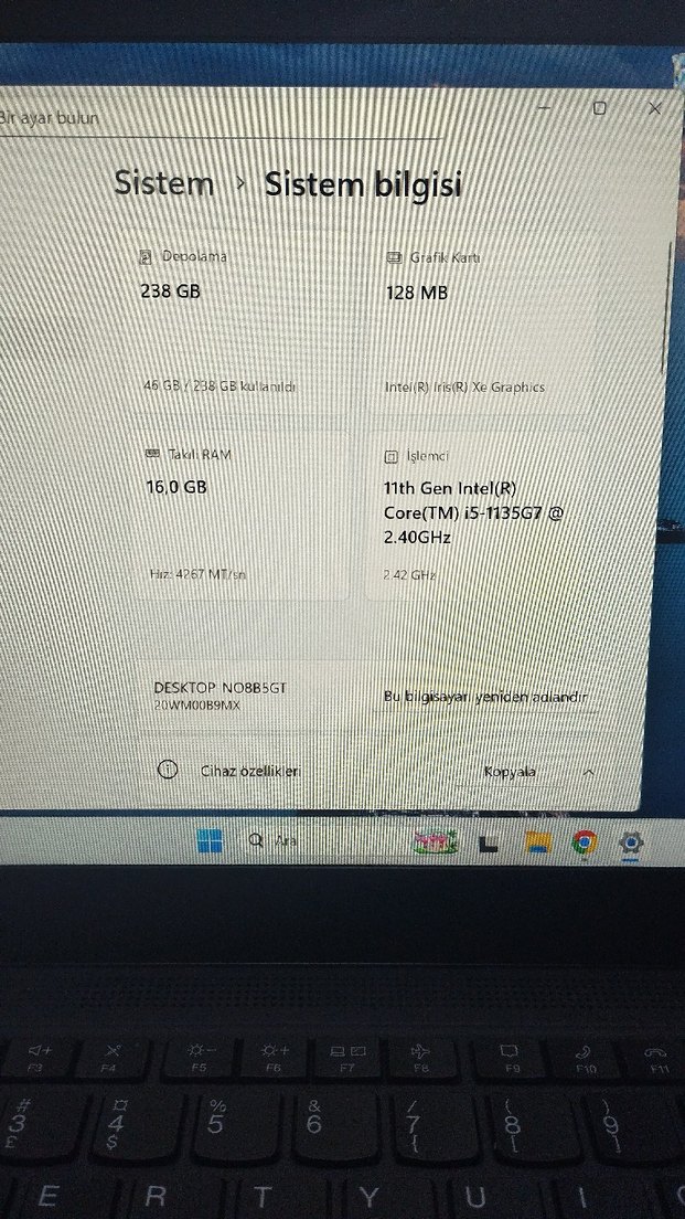 Mavi Lenovo ThinkPad t14 İ5 11 .nesil çok temiz - Görsel 2