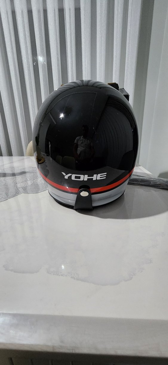YOHE Siyah Biker Motosiklet Kaskı - Görsel 3