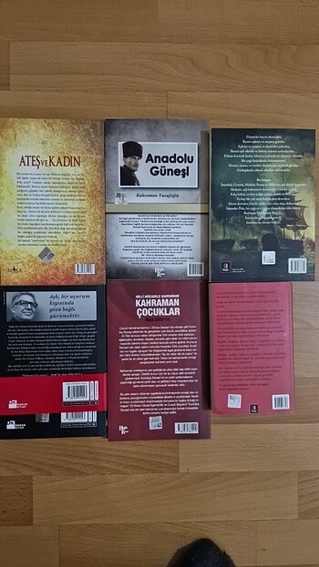 6 adet kitap. İskender Pala,Rıza Süreyya,Abbas Pirimoğlu,Zülfü L