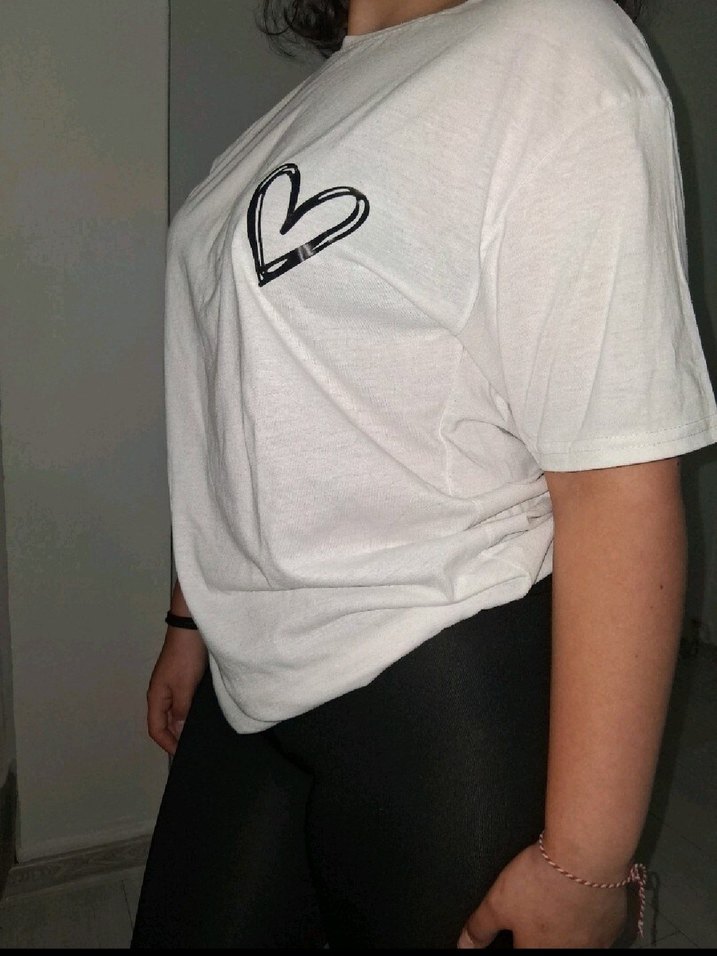 Beyaz Baskılı Tişört - Görsel 2