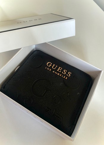 Beden GUESS Siyah Deri Fermuarlı Cüzdan
