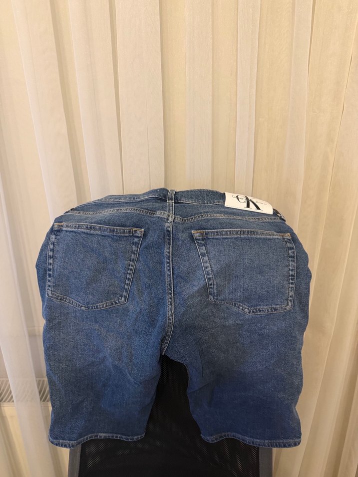 Orijinal Erkek Ck Slim Fit Kot Şort - Görsel 3