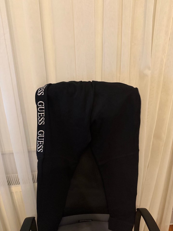 Gerçek Orijinal Guess Siyah Baskılı Erkek Eşofman - Görsel 3