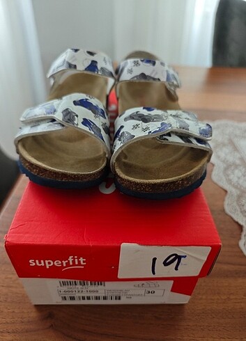 30 Beden mavi Renk Superfit mantar taban sandalet