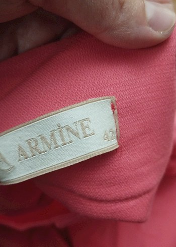 Armine Pembe Piliseli Kadın Uzun Etek
