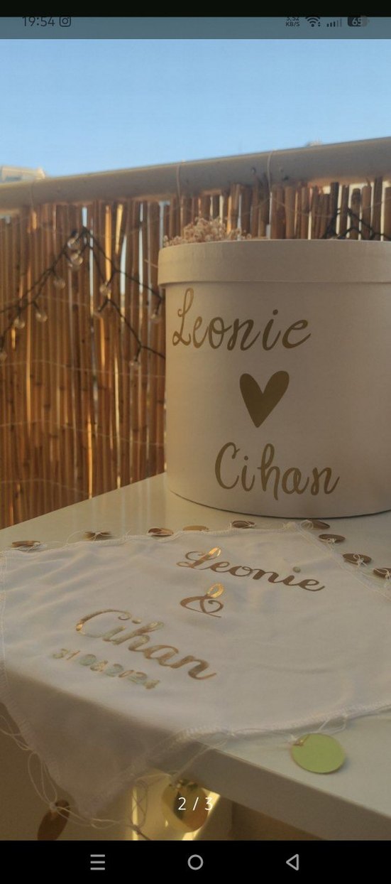 gelin damata özel mendiller ve para kutusu - Görsel 2