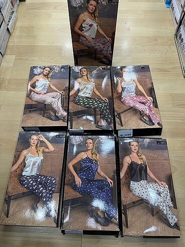 Kadın Saten Pijama Takım