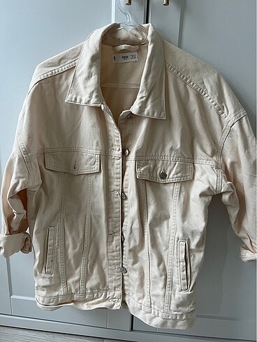 Mango oversize ceket (krem)