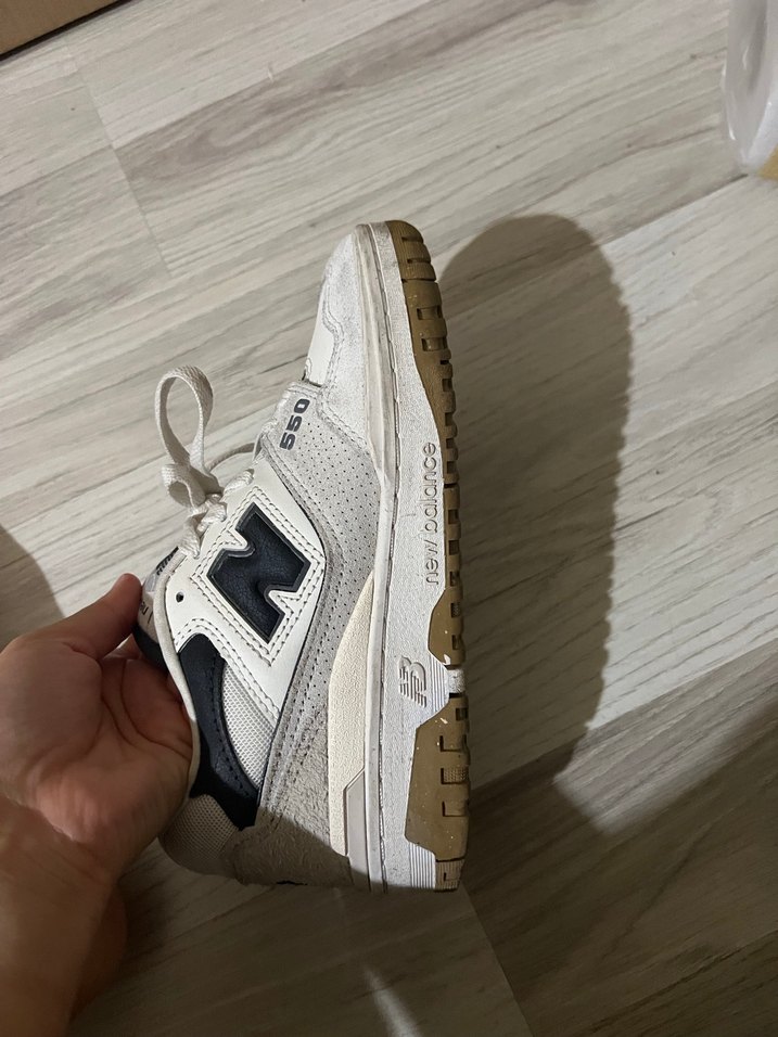 New Balance Beyaz Gri Kadın Spor Ayakkabı 550 - Görsel 5