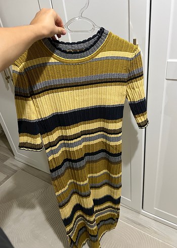 H&M Triko Uzun Elbise - Görsel 2