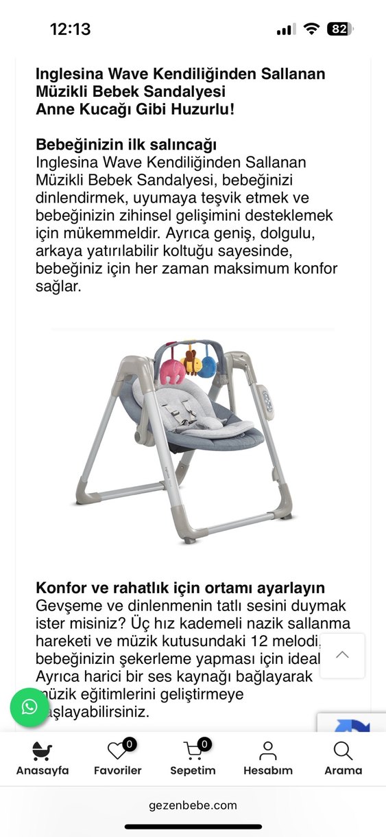 Inglesina wave otomatik ana kucağı - Görsel 2