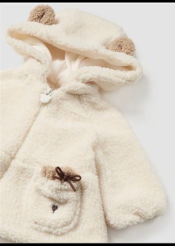 Mayoral ayıcıklı peluş hırka mont - Görsel 3