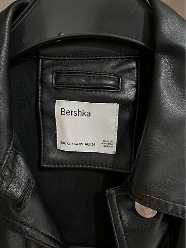 xs Beden Bershka deri ceket gömlek