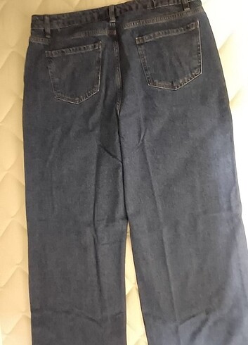 46 Beden lacivert Renk Kadın Wide Leg Jean