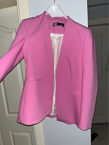 Zara Pembe Blazer Ceket