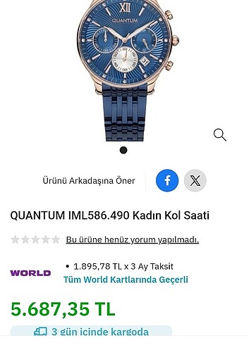 QUANTUM IML586.490 Kadın Kol Saati 