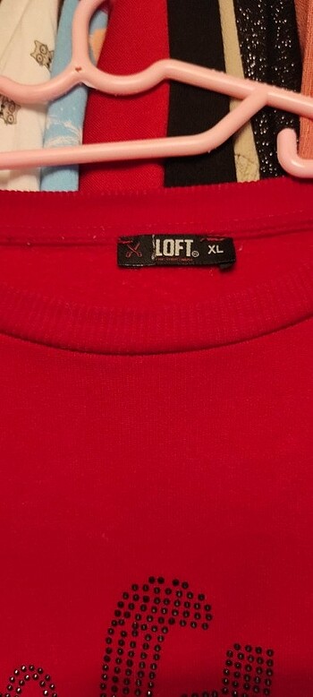 xl Beden Kırmızı sweatshirt 