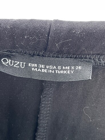 36 Beden siyah Renk Quzu Midi Etek %70 İndirimli.