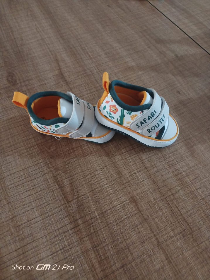 Renkli Baskılı Erkek Bebek İlk Adım Ayakkabısı - Görsel 4