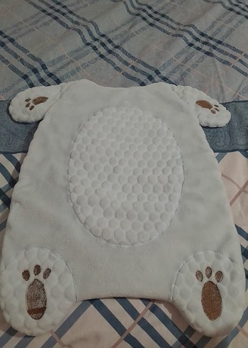 Gri Nakışlı Ayıcık Bebek Uyku Minderi - Görsel 2