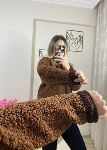 Diğer Kahverengi Peluş Kadın Ceket