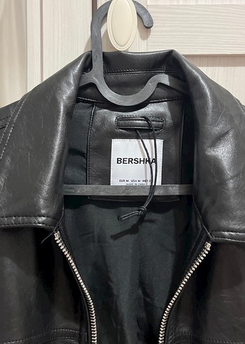 Siyah Deri Fermuarlı Kadın Ceket - Görsel 2