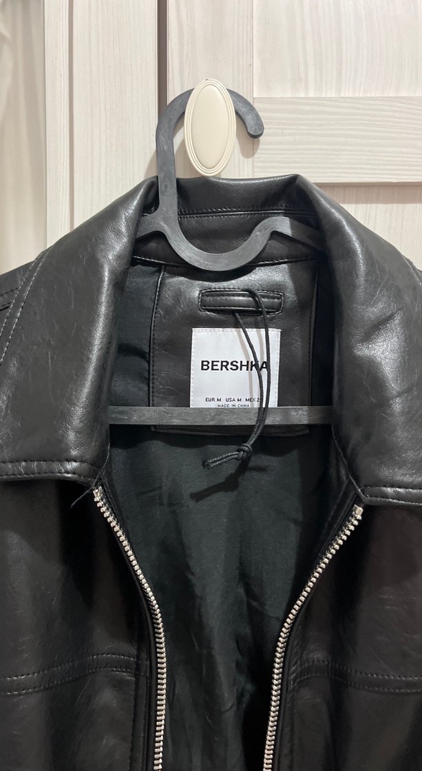 Siyah Deri Fermuarlı Kadın Ceket - Görsel 2