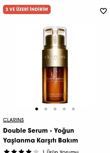 Clarins Clarins yoğun yaşlanma karşıtı bakım serumu