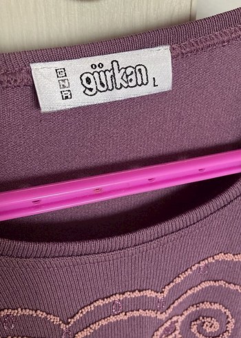 Mor Bisiklet Yaka Uzun Kollu Triko Bluz - Görsel 2