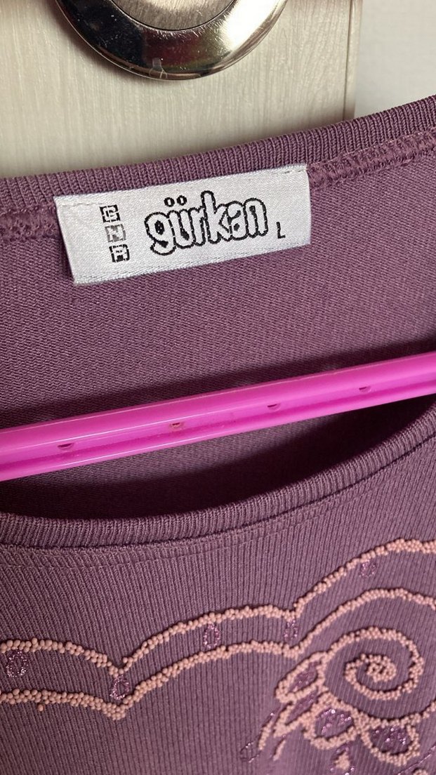 Mor Bisiklet Yaka Uzun Kollu Triko Bluz - Görsel 2