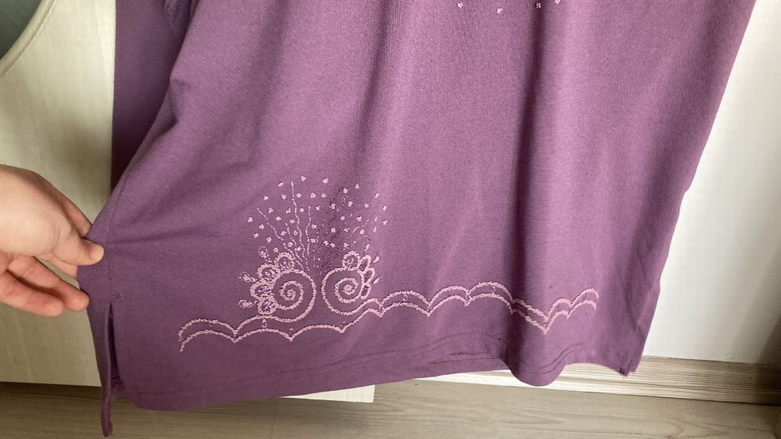 Mor Bisiklet Yaka Uzun Kollu Triko Bluz - Görsel 5