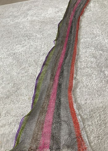 Renkli Örgü Bohem Kadın Fular - Görsel 3