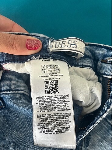 11-12 Yaş Beden çeşitli Renk Guess çocuk kotu