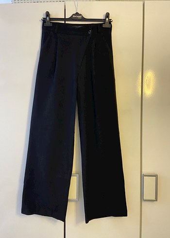 Zara Yan düğme detay kumaş pantolon