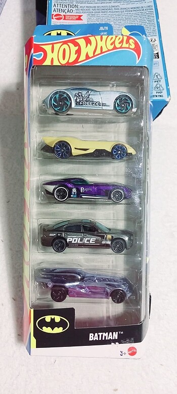 Hotwheels Batman 5?li Metal Araba