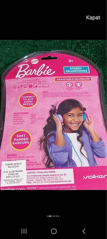 Barbie Kulaklık