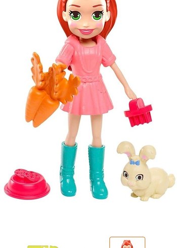 polly pocket ve Hayvan Dostu Oyun Seti - Görsel 4