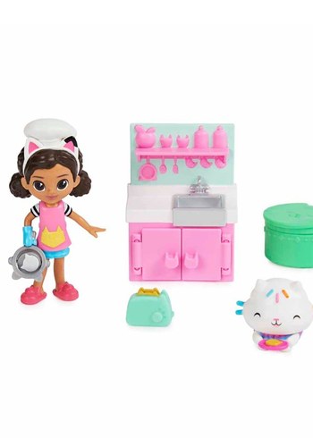 Gabby' Dollhouse Poppenhuis Figürlü Mutfak Oyun Seti ORJİNAL - Görsel 11