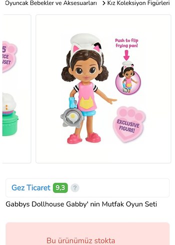 Gabby' Dollhouse Poppenhuis Figürlü Mutfak Oyun Seti ORJİNAL - Görsel 5