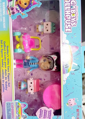 Gabby's Dollhouse Kedi Bakım Seti orjinal üründür yeni model - Görsel 11