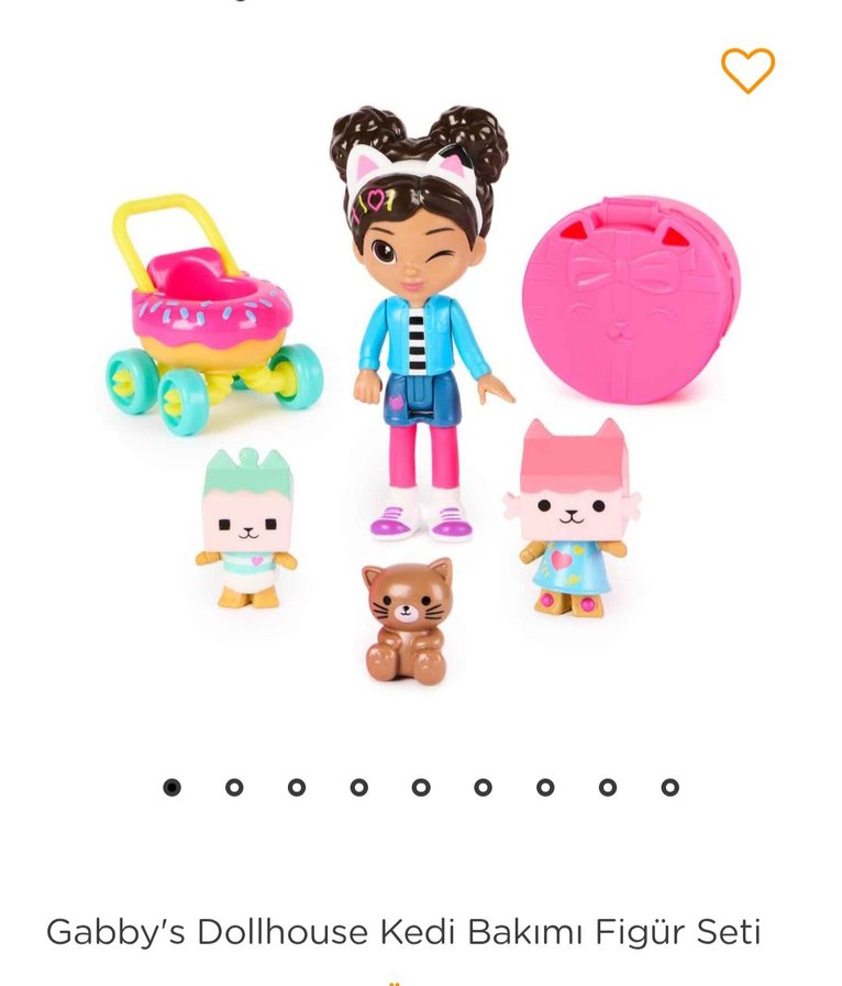 Gabby's Dollhouse Kedi Bakım Seti orjinal üründür yeni model - Görsel 4