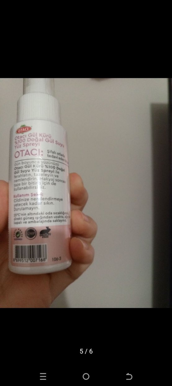 OTACI Canlandırıcı Gül Suyu Yüz Spreyi 50 ml - Görsel 5