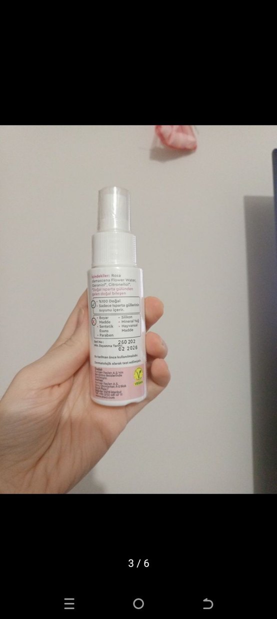 OTACI Canlandırıcı Gül Suyu Yüz Spreyi 50 ml - Görsel 3
