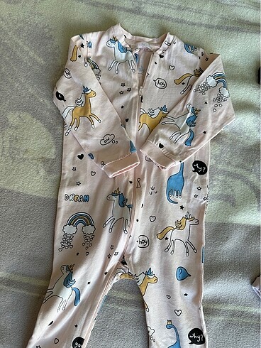 Kız bebek pijama tulum yelek ve pantolon takım