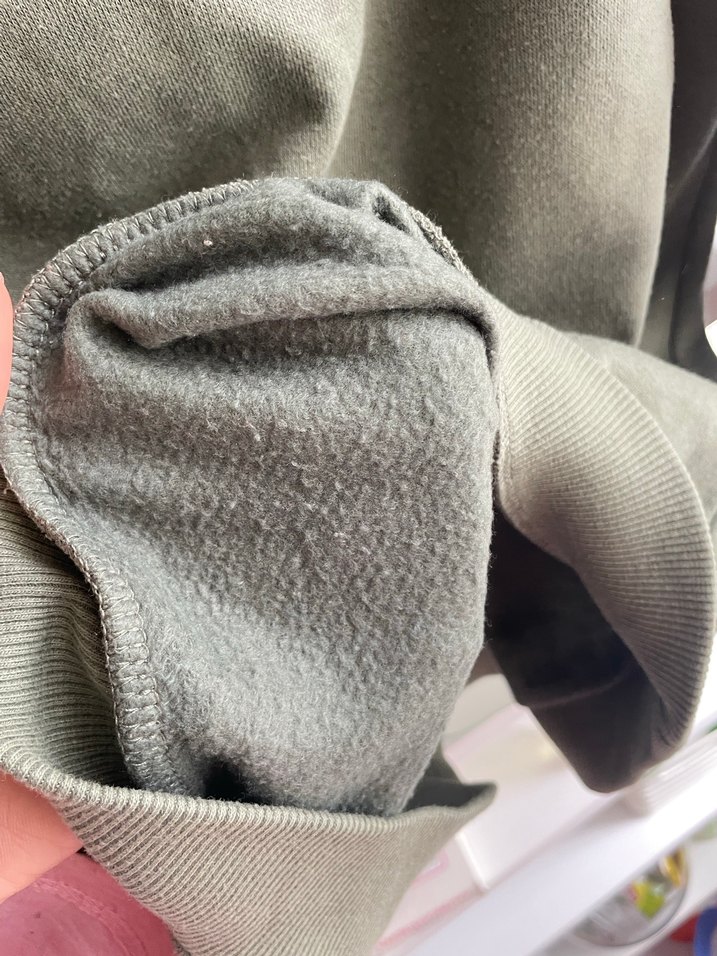 Kadın Haki İncili Triko Sweatshirt - Görsel 3