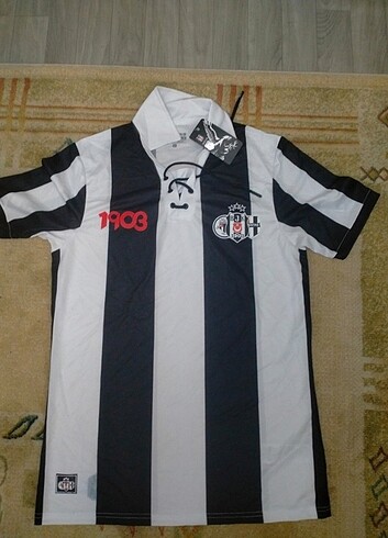 l Beden siyah Renk Beşiktaş nostalji çubuklu forma