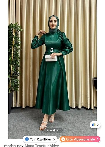 Yeşil düğün abiylesi