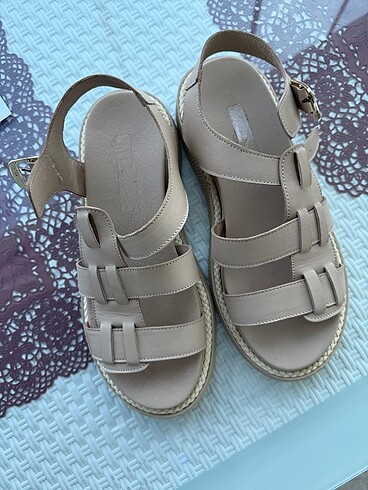 40 Beden camel Renk U.S. Polo Assn. KADIN SANDALET