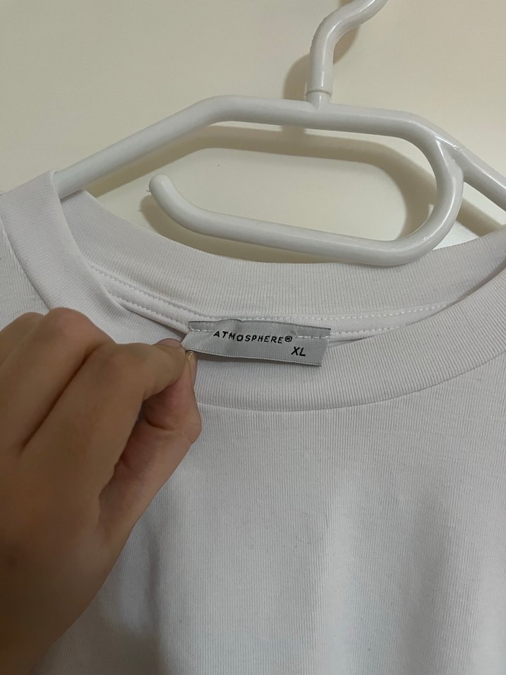 Beyaz Uzun Kollu Kadın Basic Body Bluz - Görsel 3