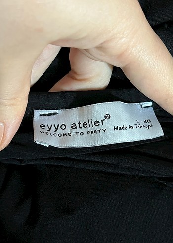 Siyah Straplez Uzun Drapeli Elbise - Görsel 4